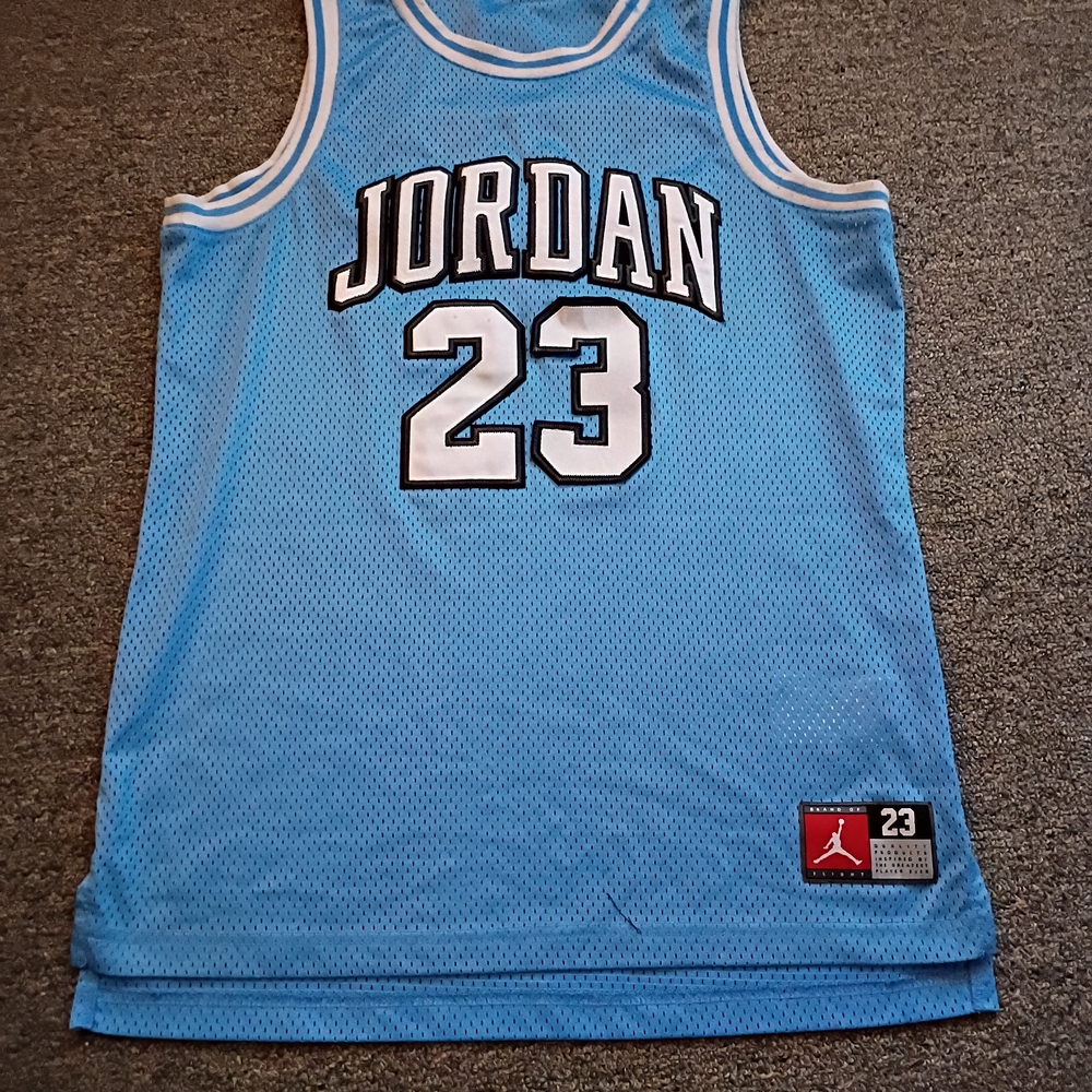 Jordan Light Blue Jersey with White and Black Details